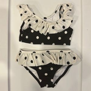Janie & Jack Toddler Ruffle Polka Dot Bikini